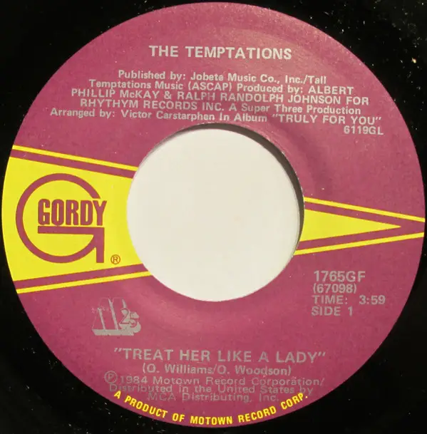 The Temptations – Treat Her Like A Lady